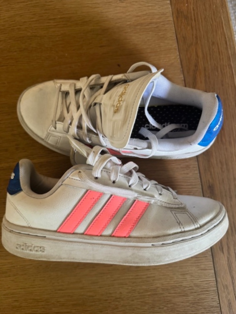 Adidas Grand Court Alpha White Acid Red Women 7
